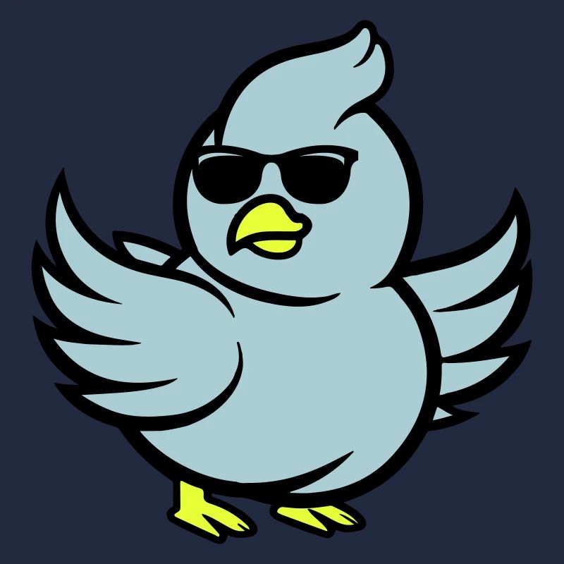 taube comic sonnenbrille