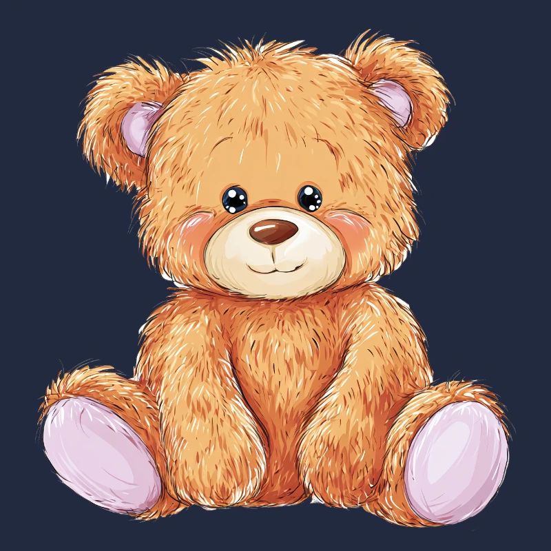Mignon bébé ours en peluche