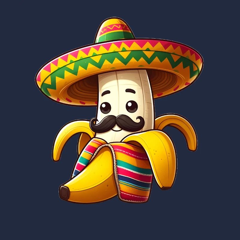 Cinco de Mayo Banane mit Schnurrbart