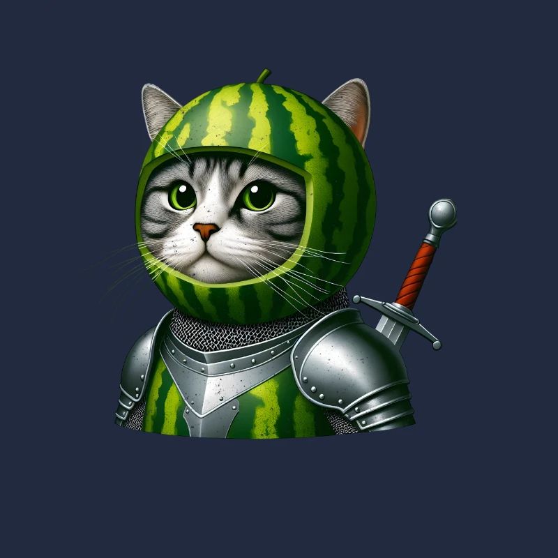 Chevalier chat pastèque