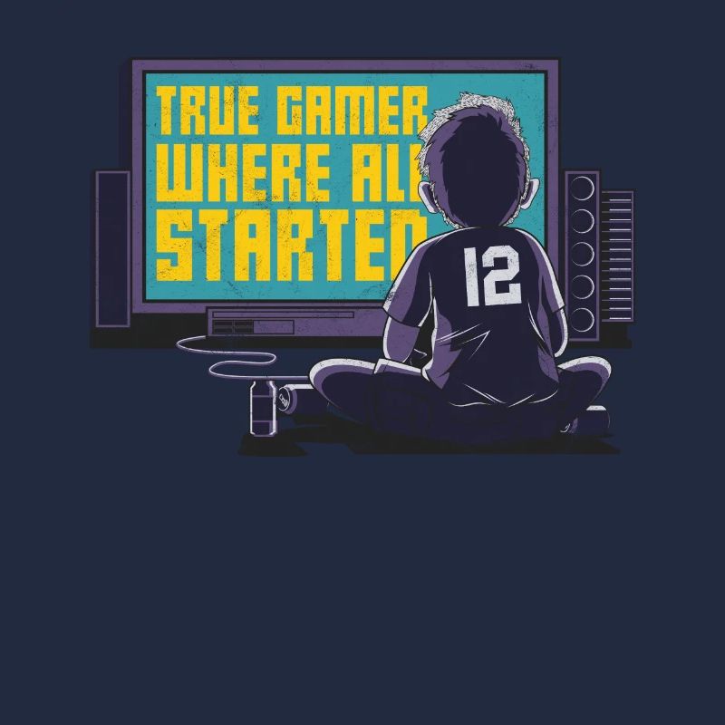 Zocker Wahrer Gamer Tshirt Geschenk