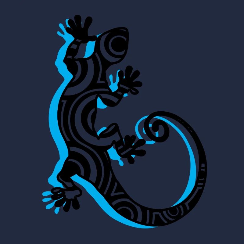 Eidechse Gecko Tattoo Südsee Logo