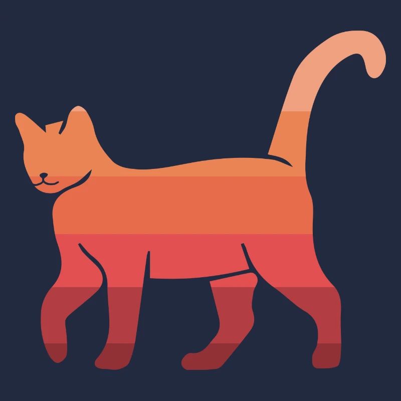 Chat chat rétro chat chat enfants chat miau