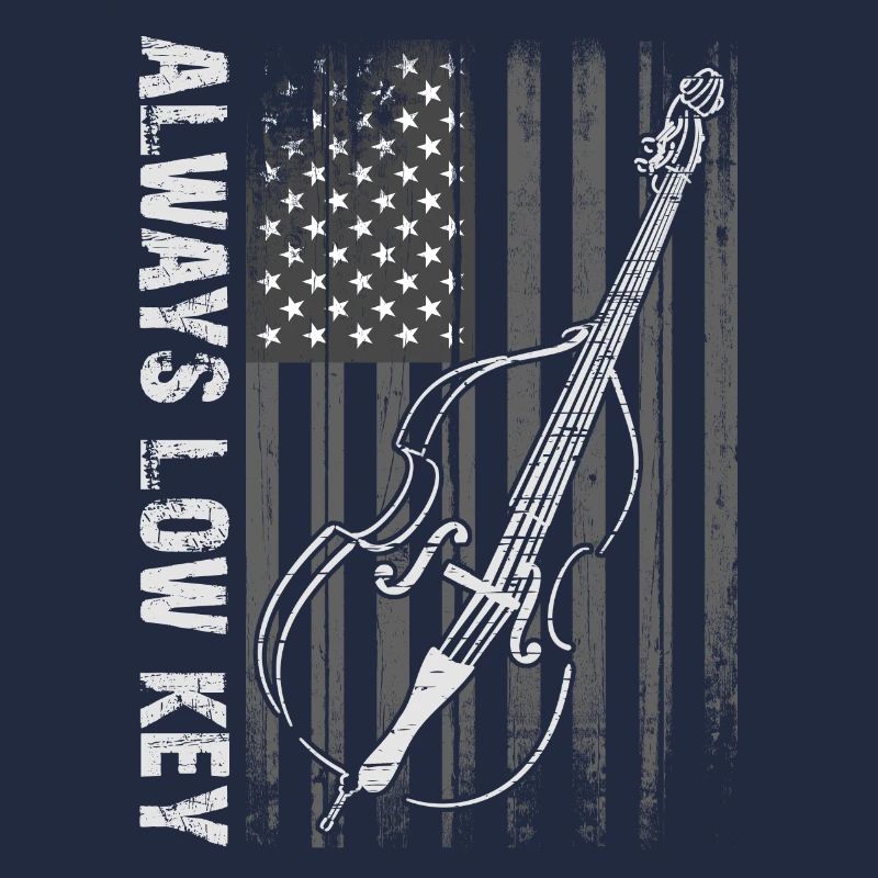 Plus de contrebasse basse avec drapeau américain