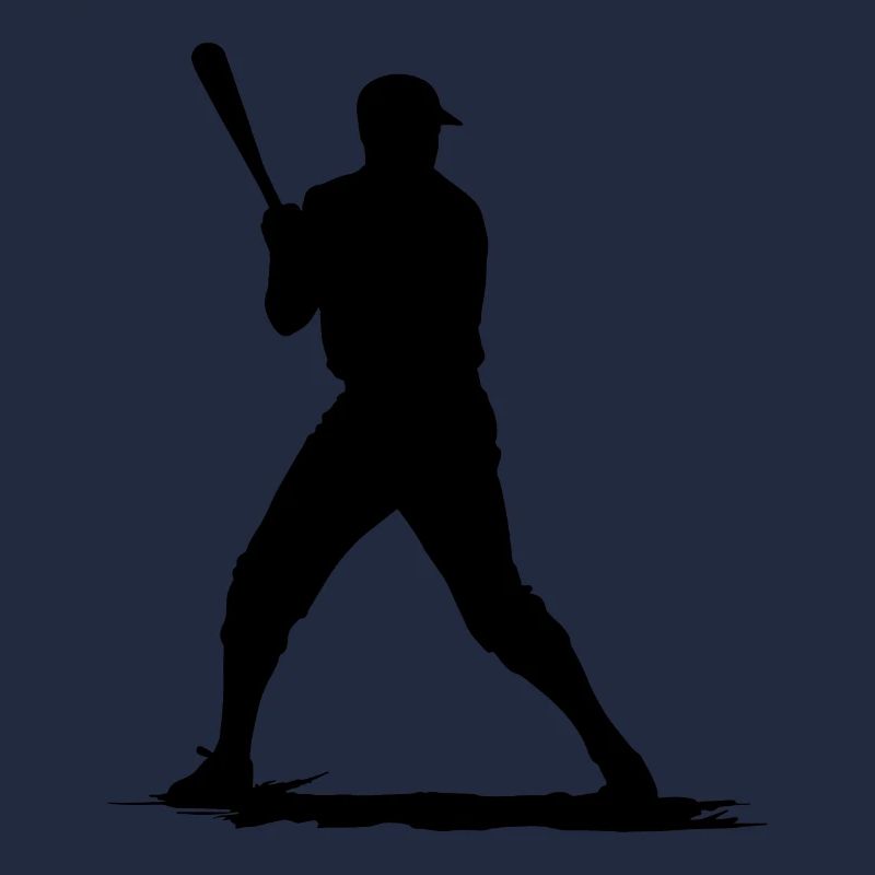 Joueur de baseball avec batte de baseball