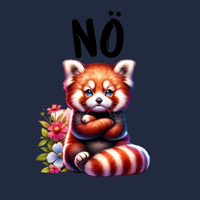 Roter Panda Lustiger Spruch Nö Feuerfuchs