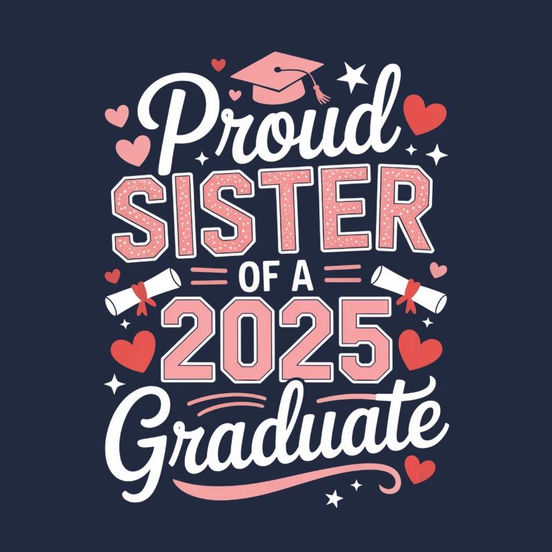 Stolze Schwester Absolvent 2025