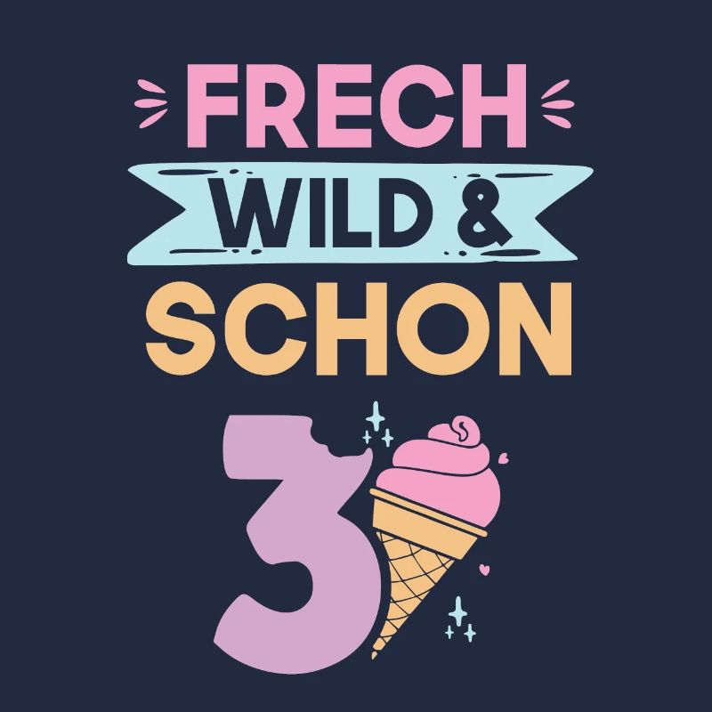 3 Jahre Geburtstag Junge Mädchen Eis essen
