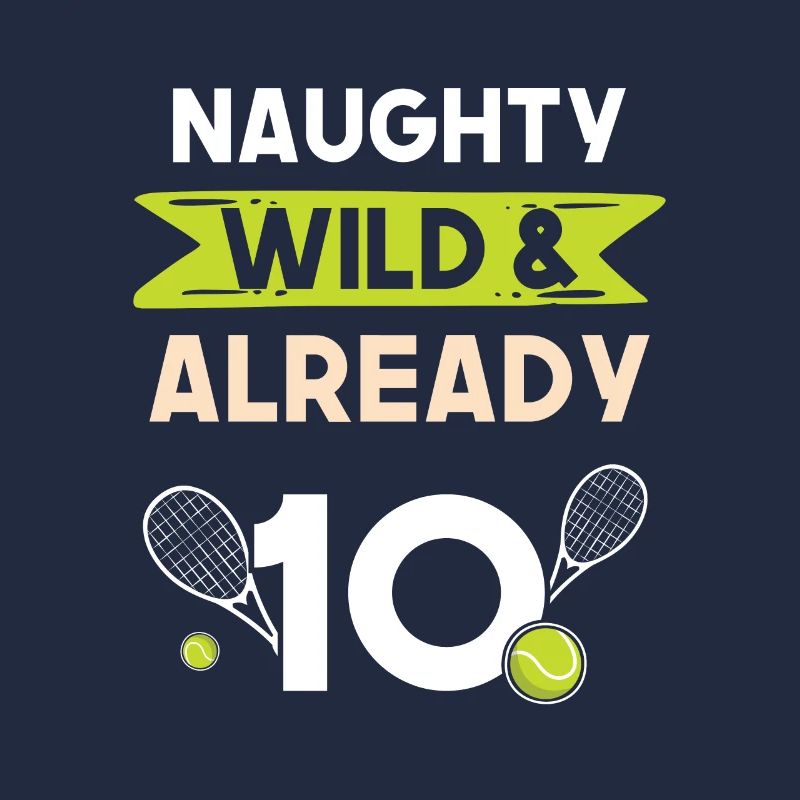 10 Jahre Geburtstag Junge Mädchen Tennis