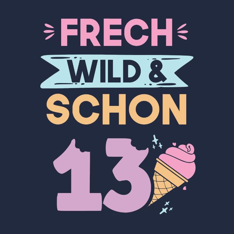 13 Jahre Geburtstag Junge Mädchen Eis essen
