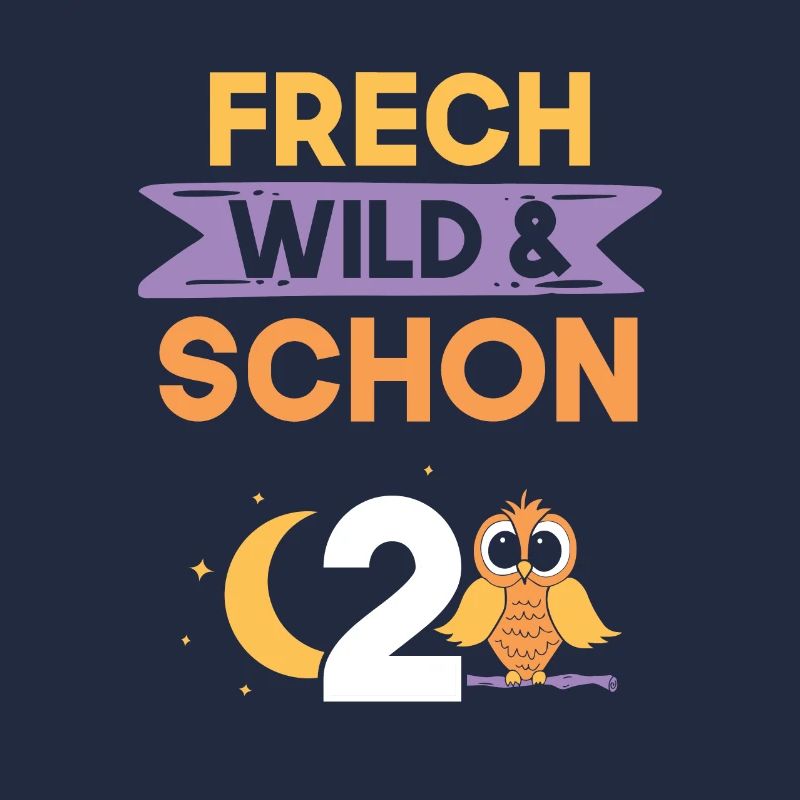 2 Jahre Geburtstag Junge Mädchen Eule