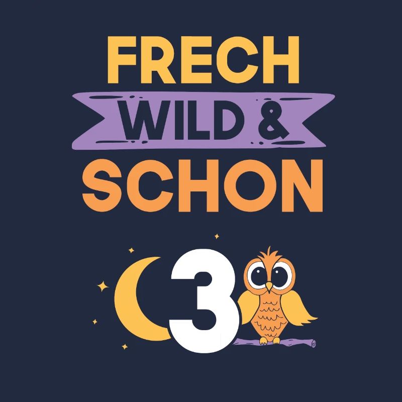 3 Jahre Geburtstag Junge Mädchen Eule