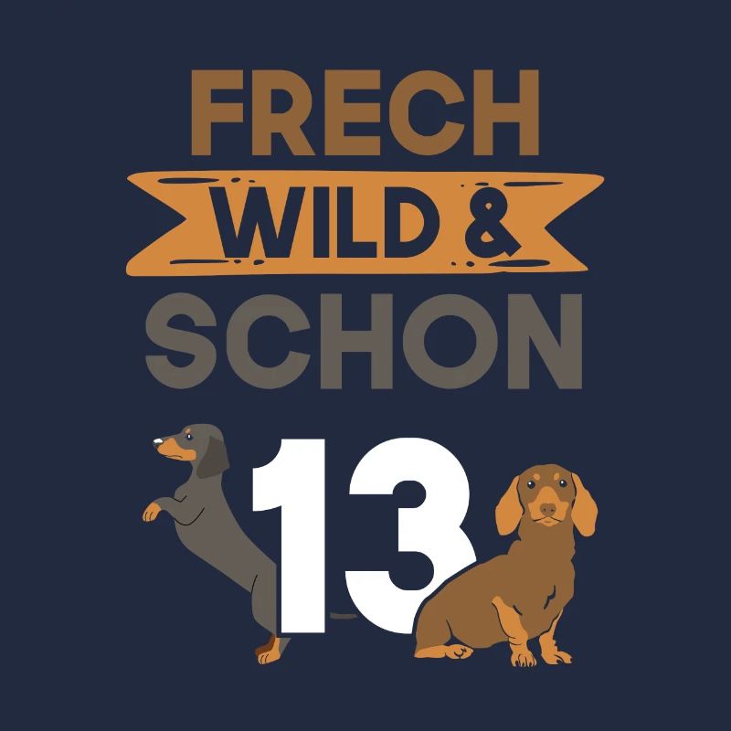 13 Jahre Geburtstag Junge Mädchen Dackel