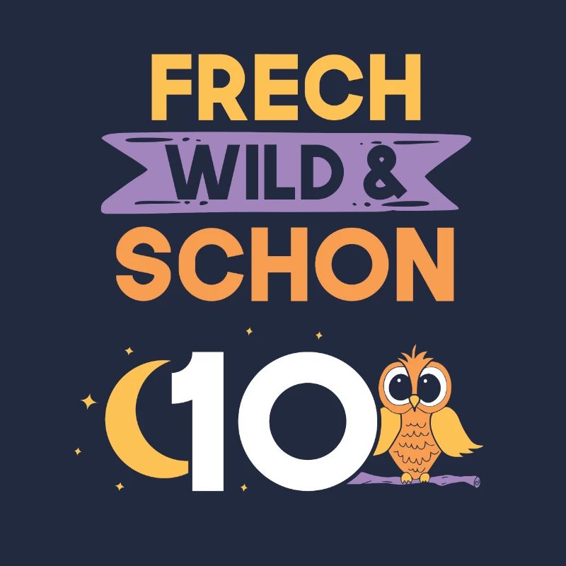 10 Jahre Geburtstag Junge Mädchen Eule