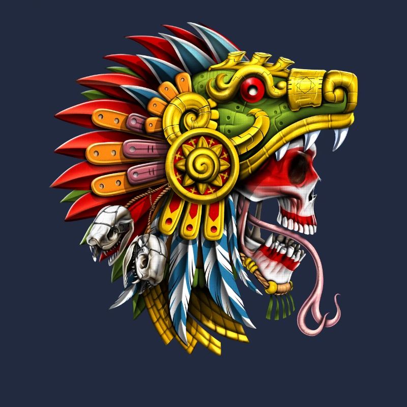 Aztec Serpent Skull Warrior