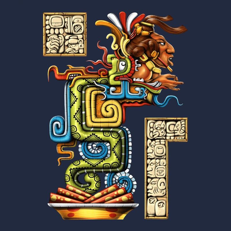 Serpent de vision maya