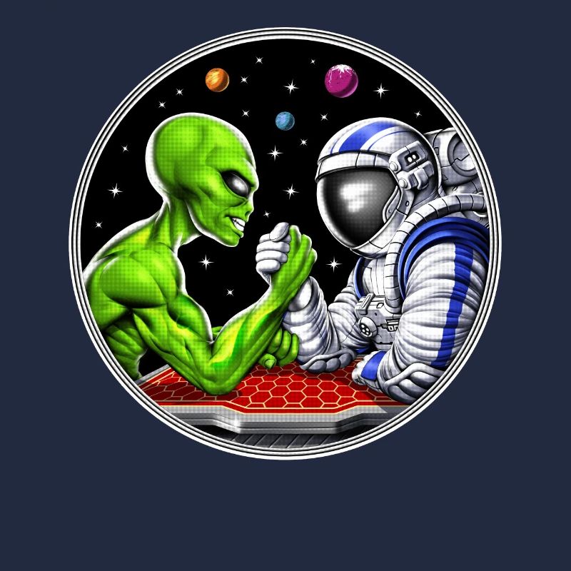Alien Astronaut Arm Wrestling