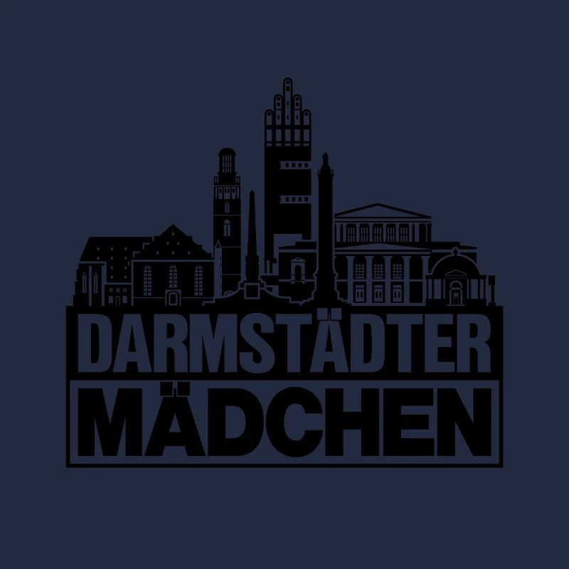 Darmstädter Mädchen Schwarz Darmstadt Geschenk