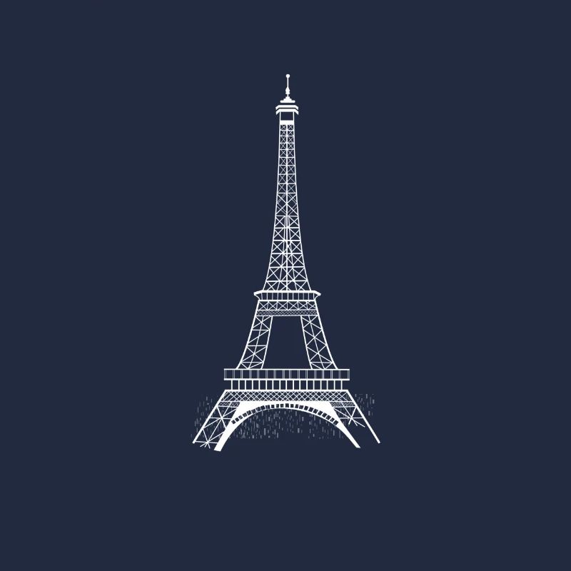 Tour Eiffel blanc