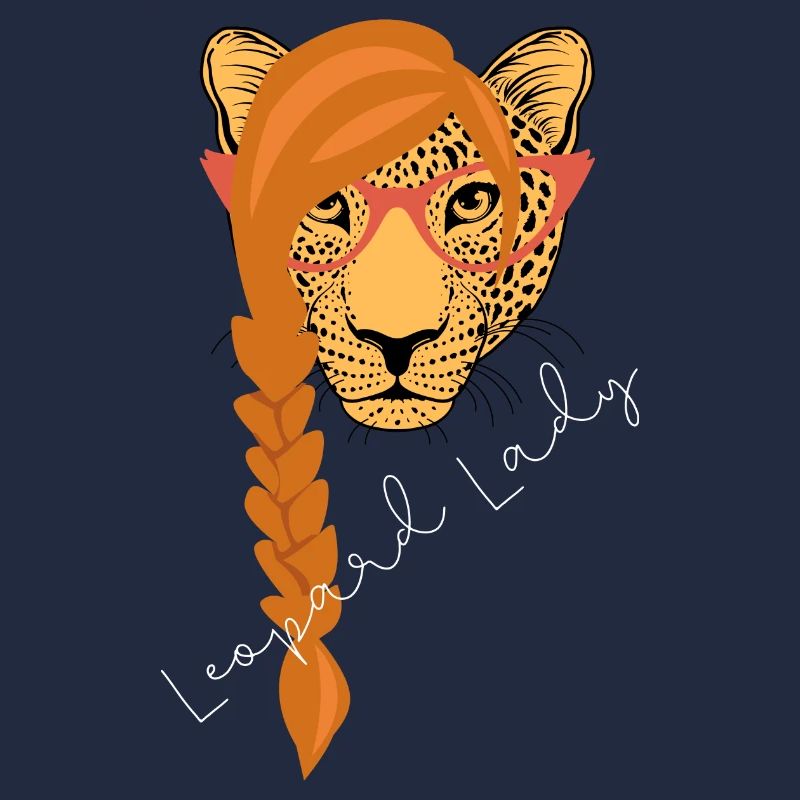 Leopard Lady | weißer Text