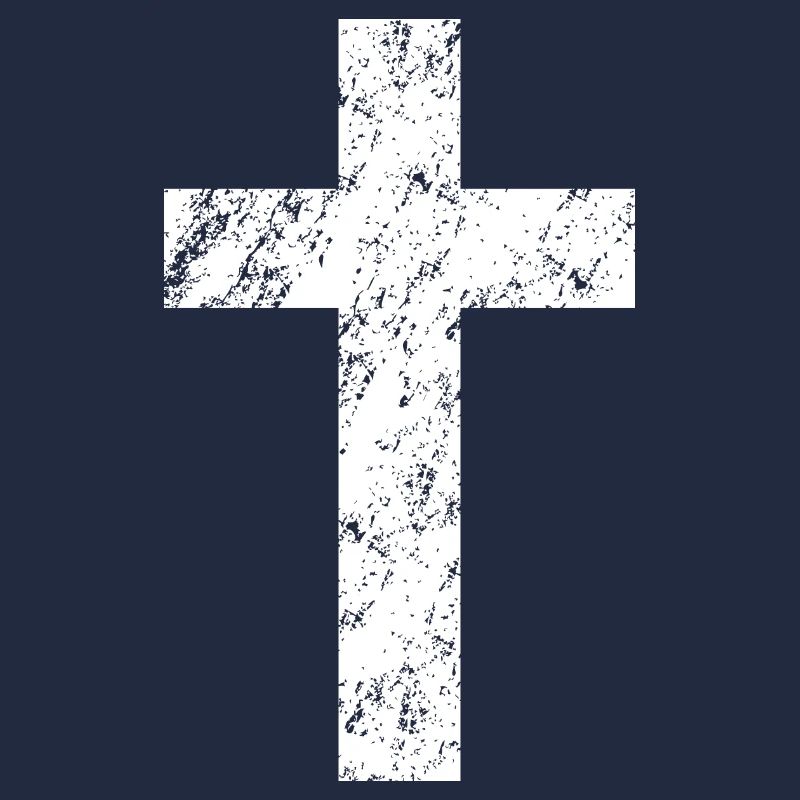 Croix chrétienne avec un effet usé