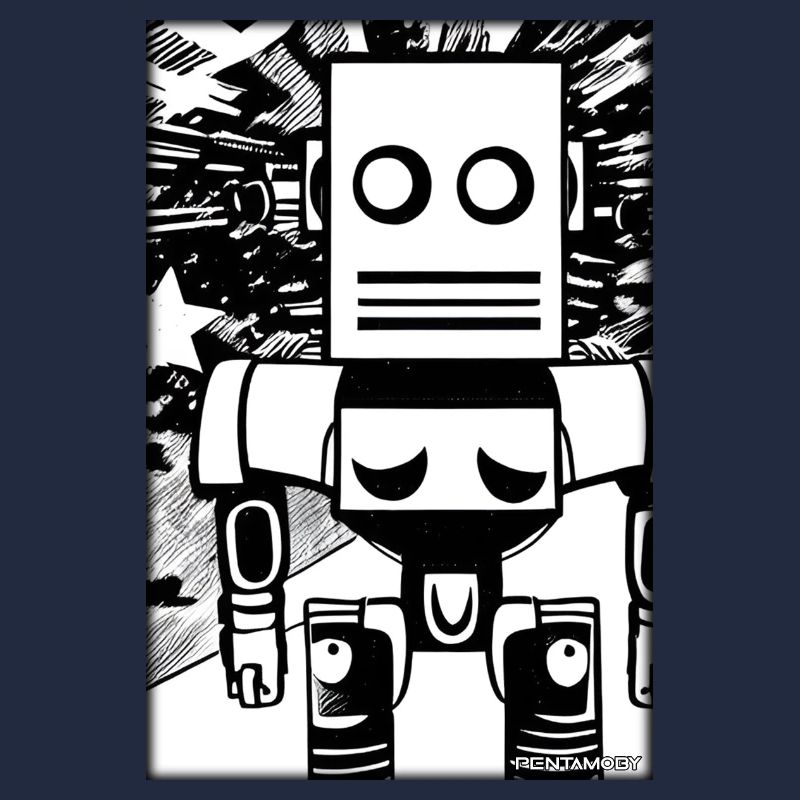 Roboter Comic Zukunft Cyborg Maschine Technik