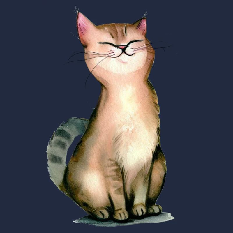 Chat fier de lui-même