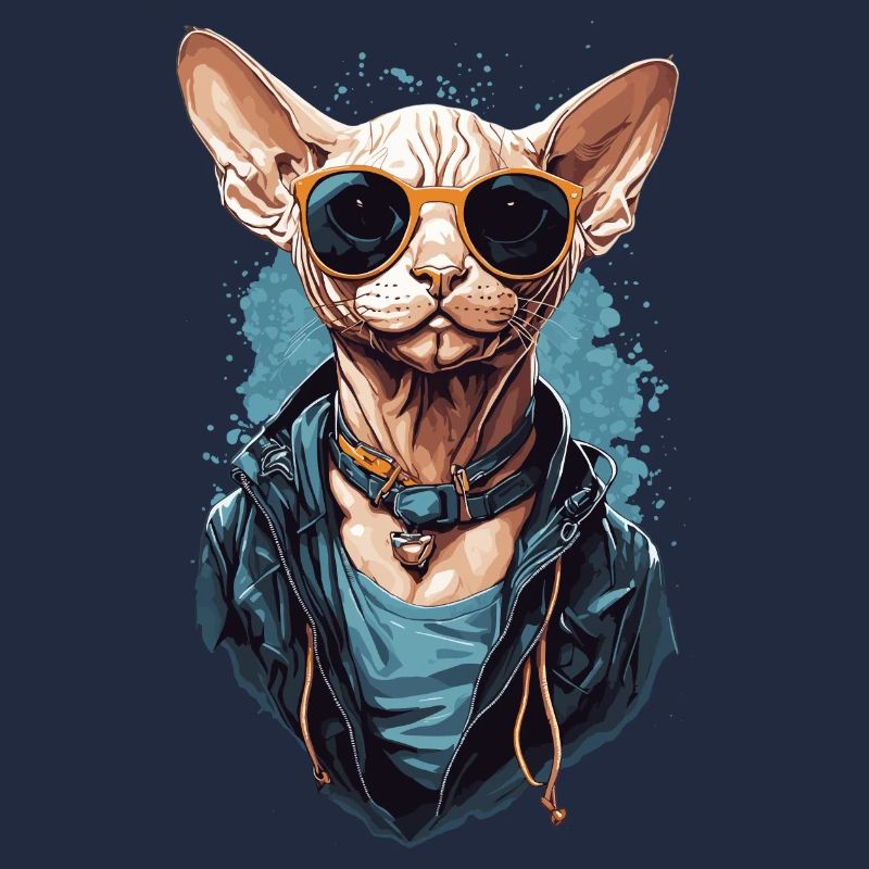 Cool Sphinx Cat Modern Cat Design