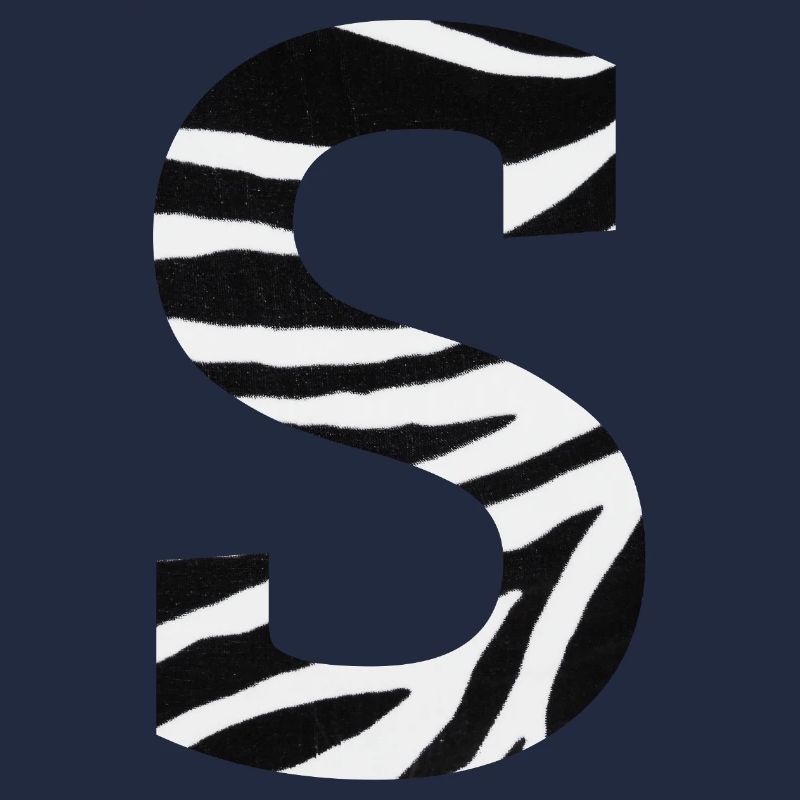 Buchstabe s Zebra