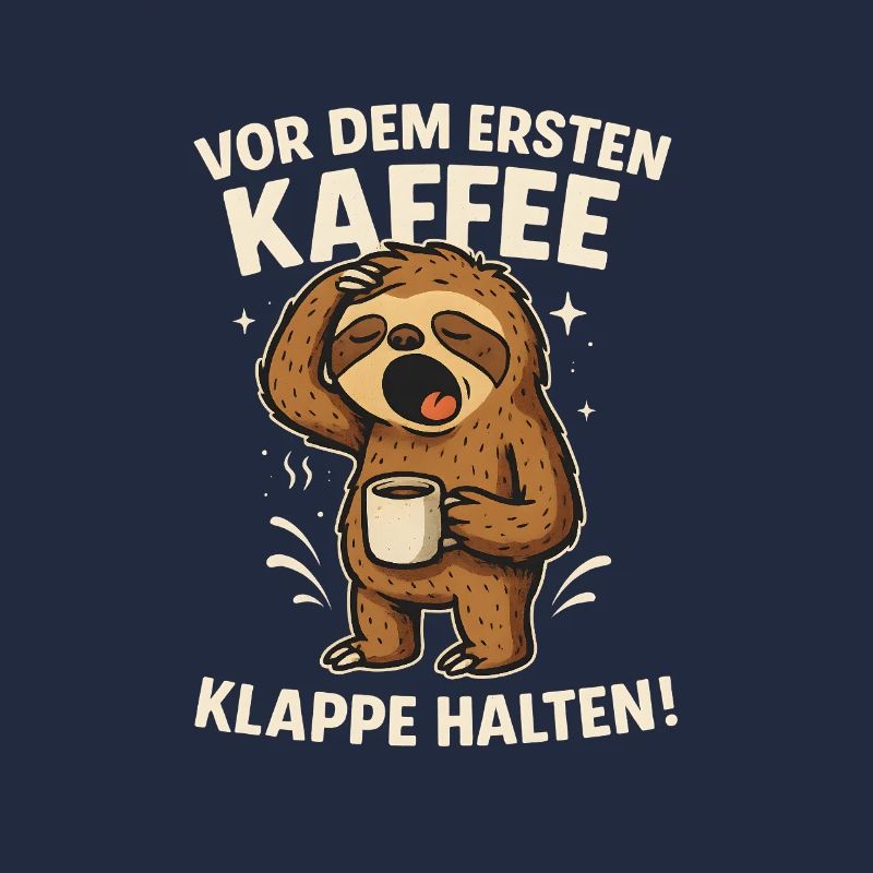 Sloth Coffee Shut Up Keep Work Office