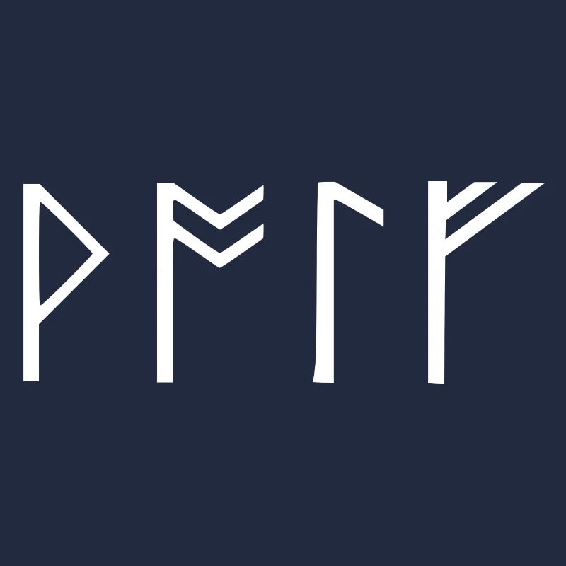 Wolf runes font Germanic Vikings Celts