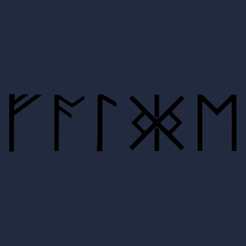 Falcon runes font Germanic Vikings Celts