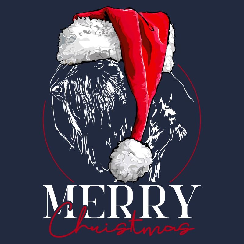 Père Noël GÉANT SCHNAUZER Joyeux Noël Wilsigns