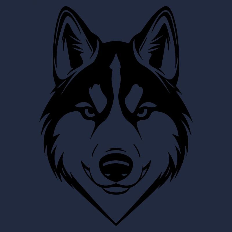 Tête de chien Husky