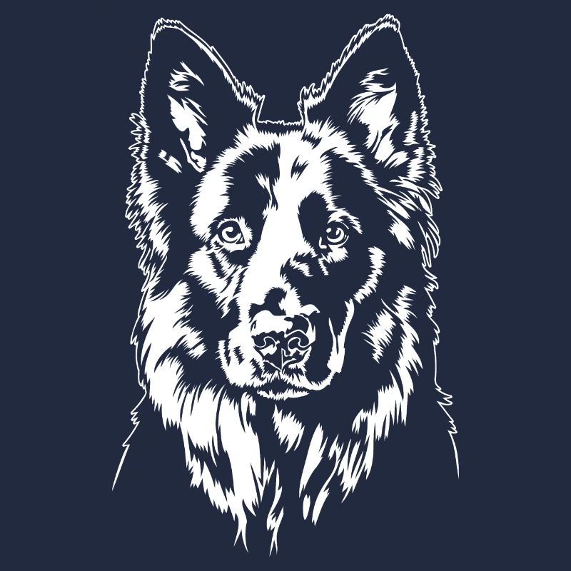 German Black Shepherd Portrait Wilsigns