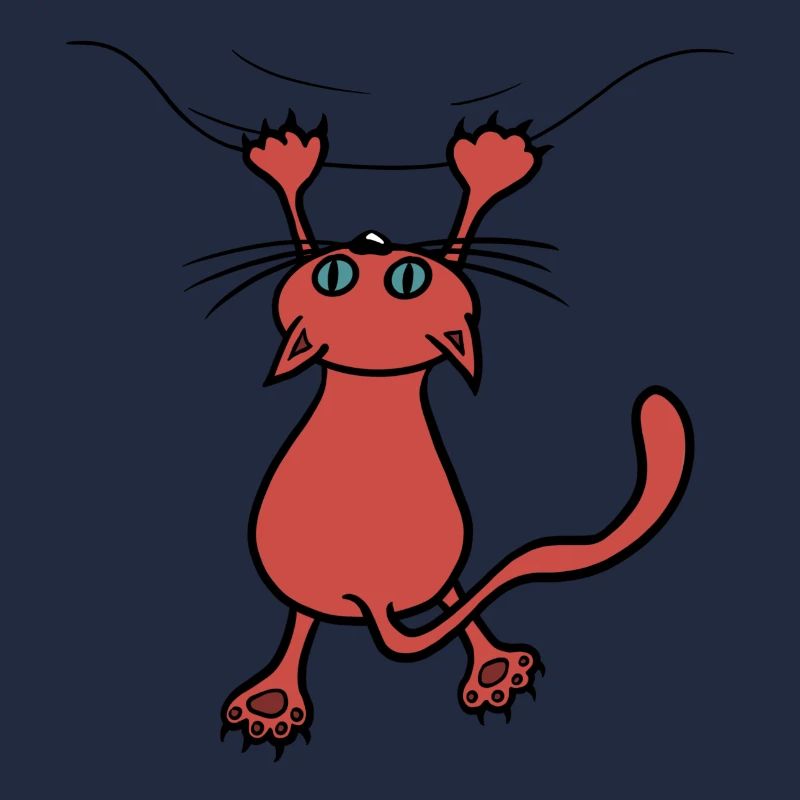 Chat sauvage rouge