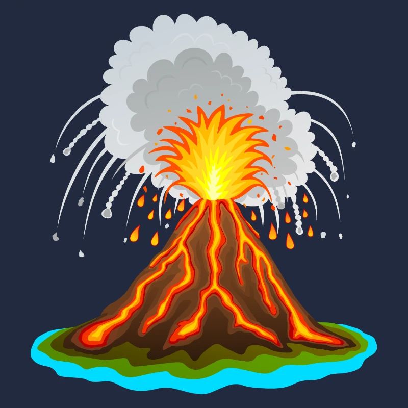 Vulkan, Vulkanausbuch, Lava, Magma,Vulkane vulcano