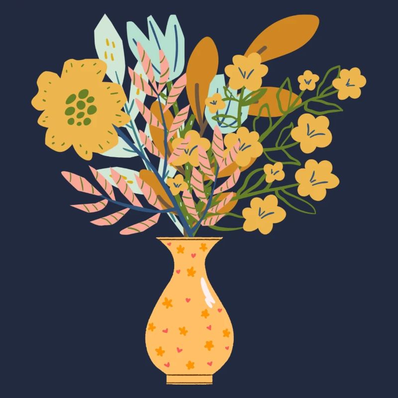 Kunstvolle Blumen Vase