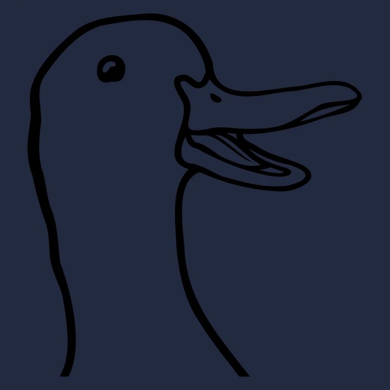 Comic Kopf süße Gans