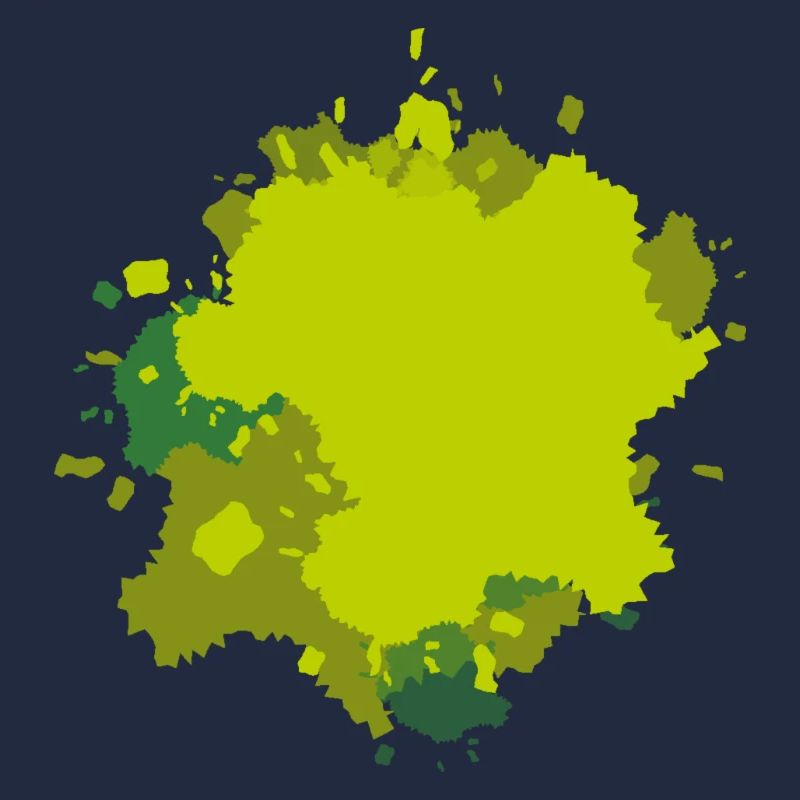 Éclaboussures de vert