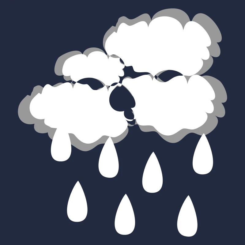 Rain cloud, vector illustration