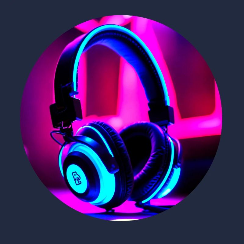 Neon-Kopfhörer