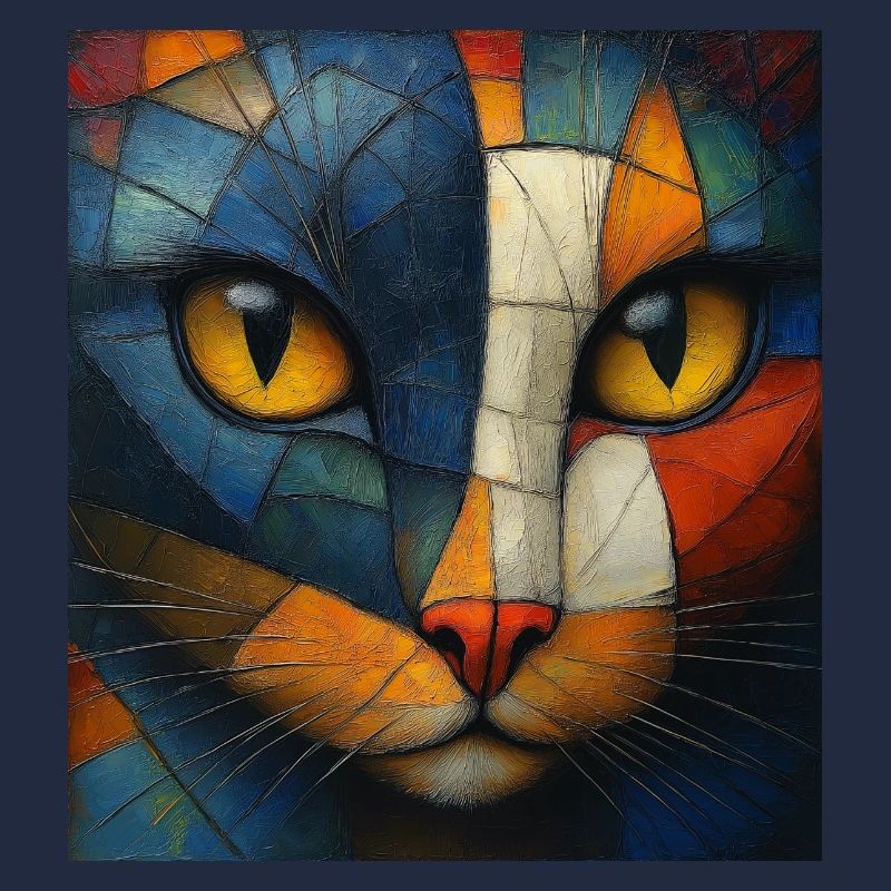 Kubistische Katze
