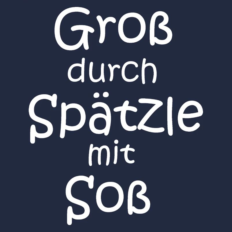 Groß durch Spätzle mit Soß