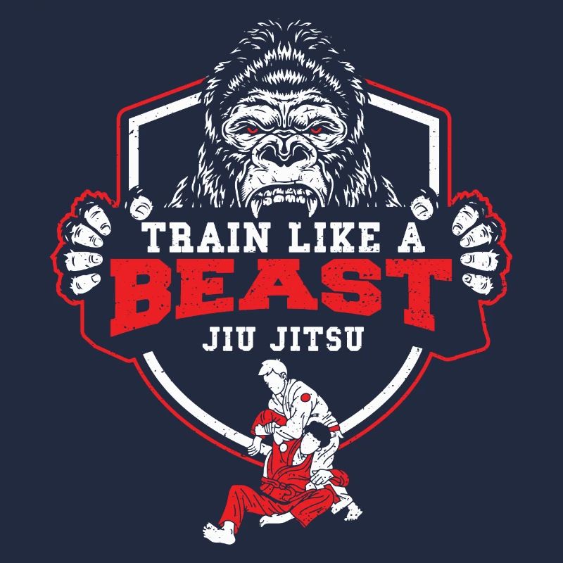 Train Like A Beast Jiu Jitsu - Affe