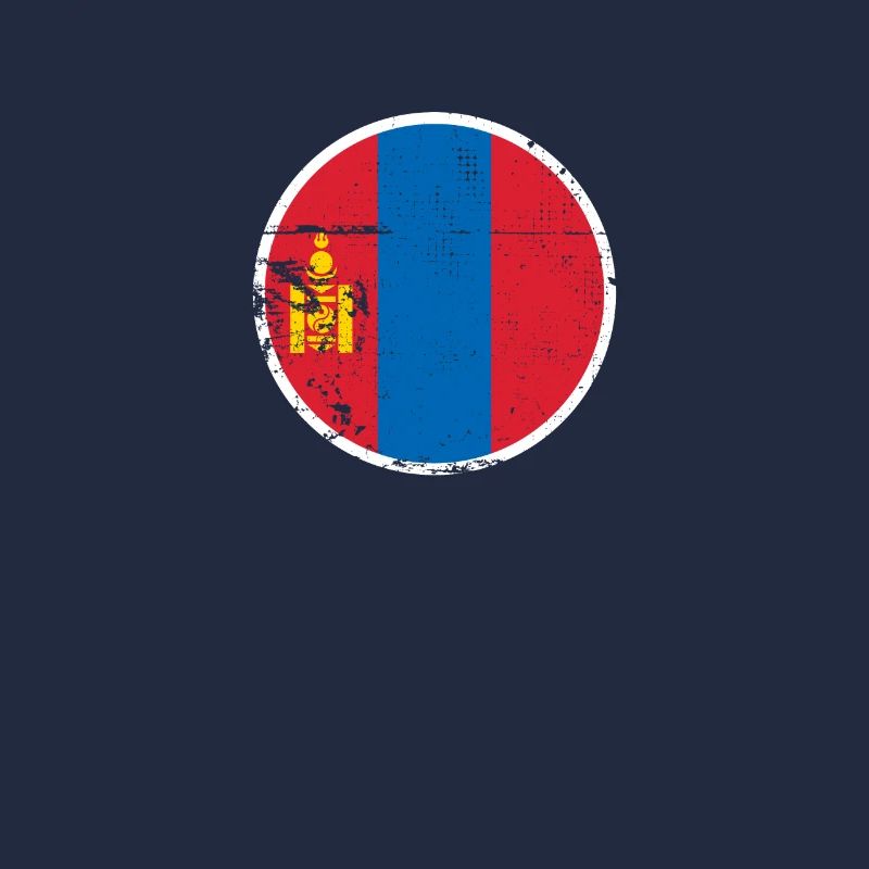 Mongolei Vintage Mongolische Flagge Mongole
