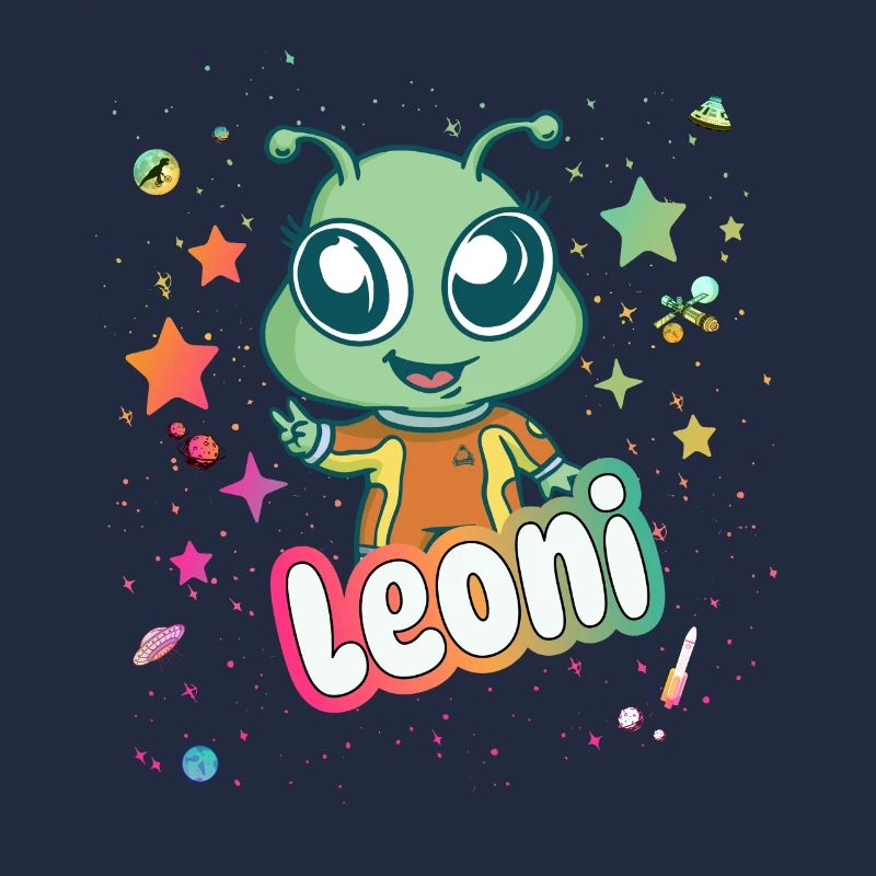 LEONI - Schöner Mädchen Name mit süßem Alien