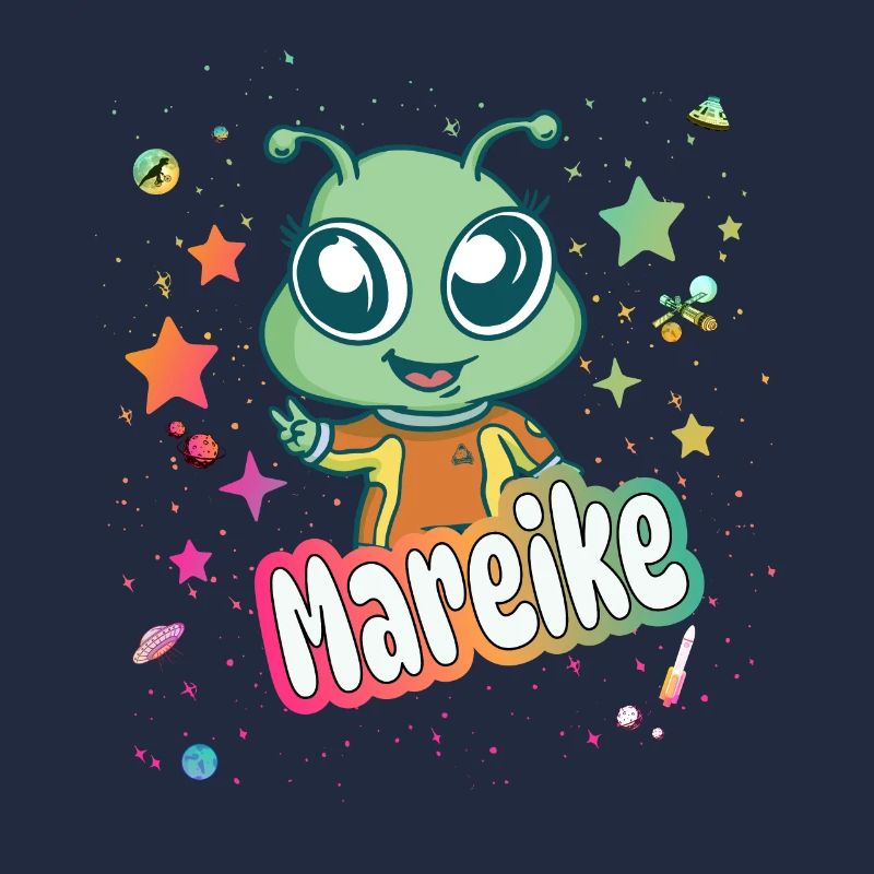 MAREIKE - Schöner Mädchen Name mit süßem Alien