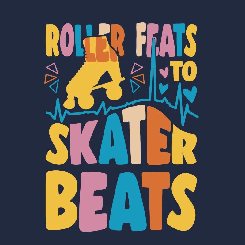 Rollerskater Party Feats To Skater Beats Gift Idea
