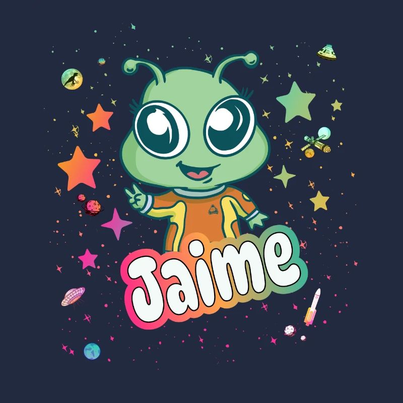 JAIME - Schöner Junge Name mit süßem Alien